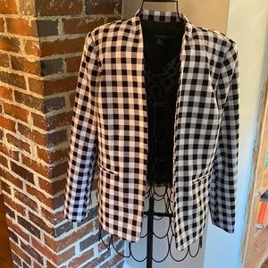 Liz Claiborne gingham blazer